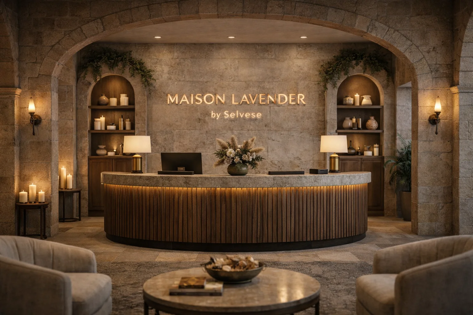 Maison Lavender — reception lobby