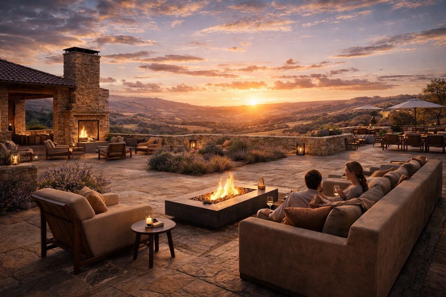 Maison Lavender — outdoor terrace