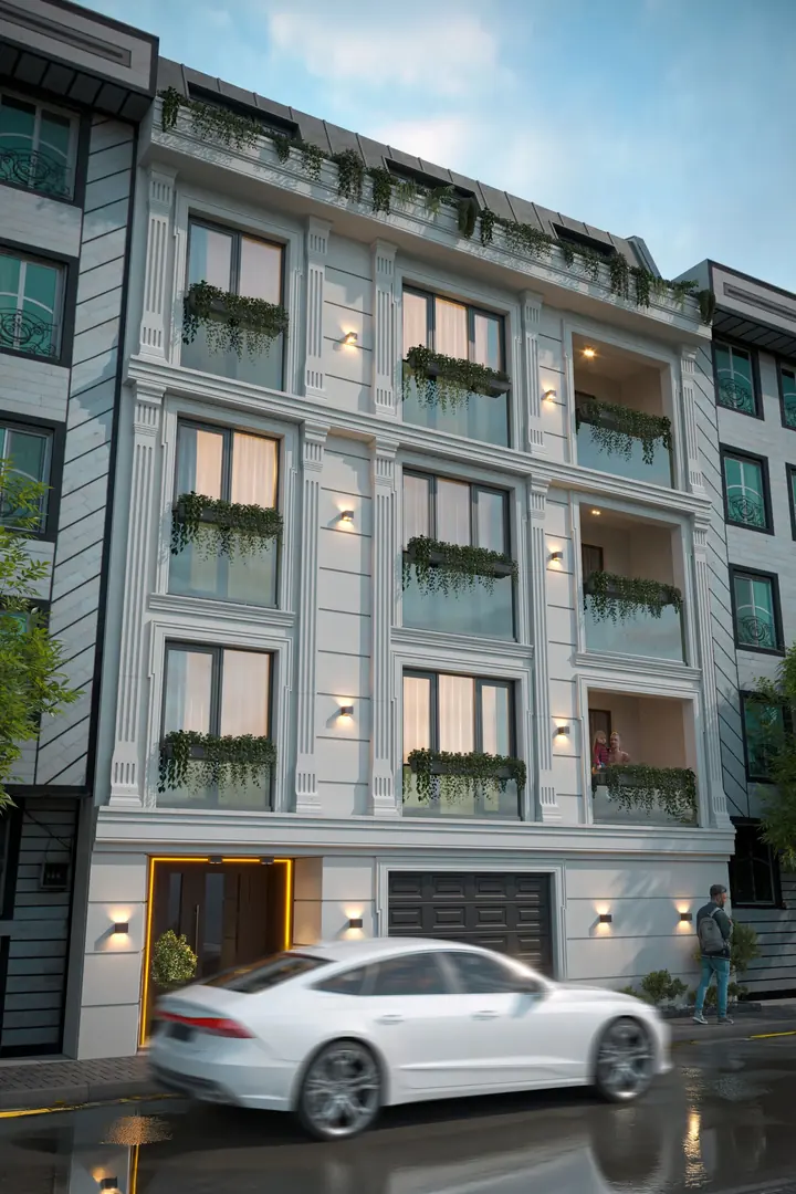 Eskişehir Tepebaşı kentsel dönüşüm projesi Mehmet Bey Apartmanı cephe tasarımı